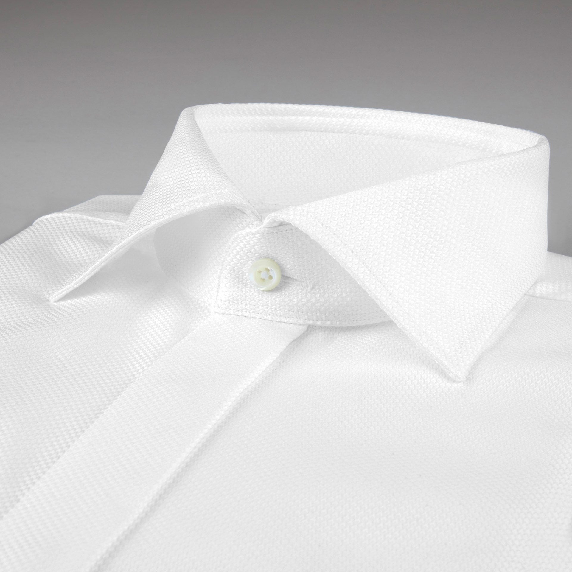 Stenstroms White Oxford French Front Tuxedo Dress Shirt