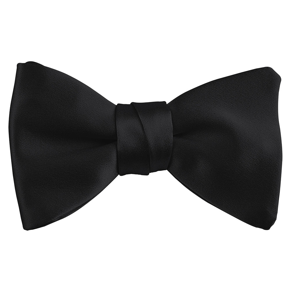 Black Satin Bowtie